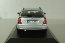 Mercedes C 200 T-Modell (S203) 2003, silver, B66961919, Minichamps 1:43