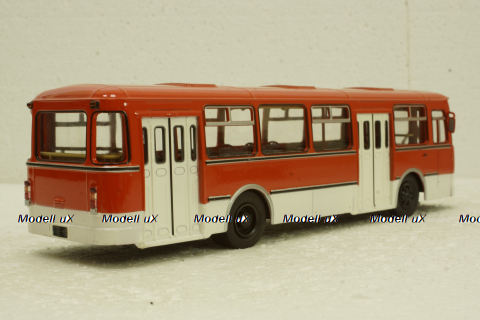 Лиаз-677М, красный/белый, Советский Автобус 1:43