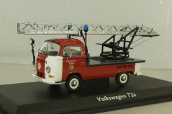 Volkswagen T2a Feuerwehr mit Drehleiter  03341, Schuco 1:43
