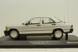 Mercedes 190E (W201) 1982 Silver, 155037004, Minichamps 1:18