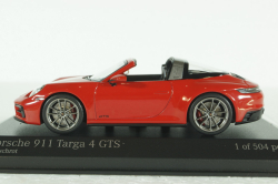 Porsche  911 (992) Targa 4 GTS 2022 Red 410061060, Minichamps 1:43
