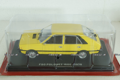 Polonez 1500, 1978, yellow, Hachette 1:24 Выпуск №35 С журналом!