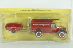 Dodge WC54 Truck Scala With Trailer 1949, Camions de Pompiers, Hachette 1:43