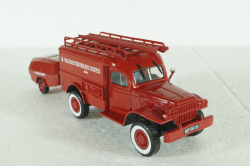 Dodge WC54 Truck Scala With Trailer 1949, Camions de Pompiers, Hachette 1:43