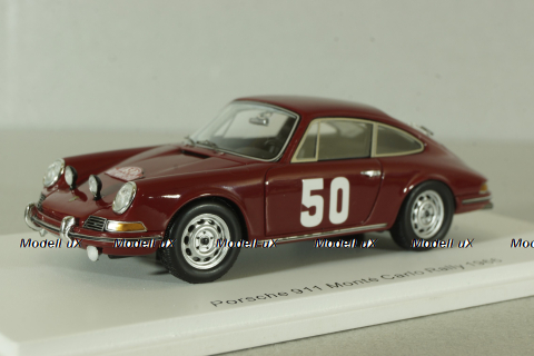 Porsche 911 #50, red, Rally Monte Carlo 1966, S6604, Spark 1:43