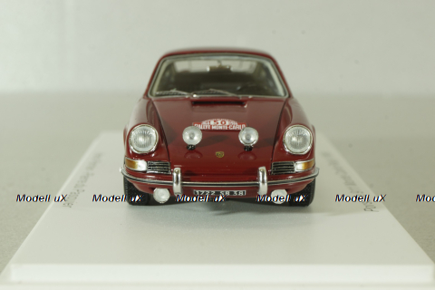 Porsche 911 #50, red, Rally Monte Carlo 1966, S6604, Spark 1:43