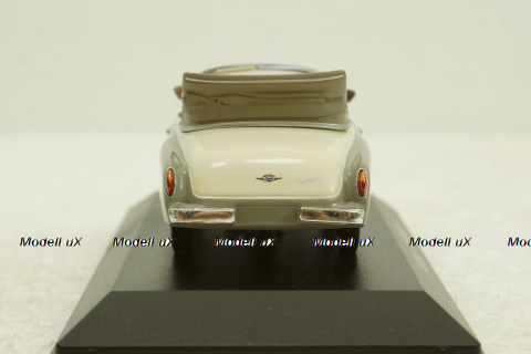 Wartburg A311 Cabriolet, 1958, grey/white, 940015930, Maxichamps 1:43