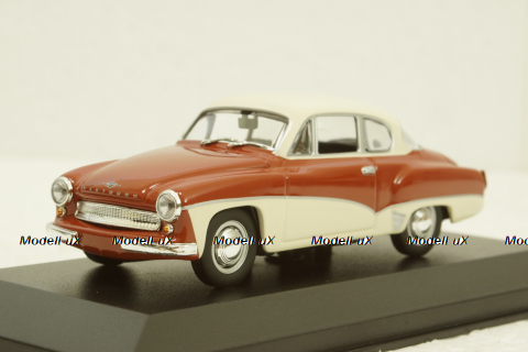Wartburg A311 Coupe, 1958, red/white, 940015921, Maxichamps 1:43