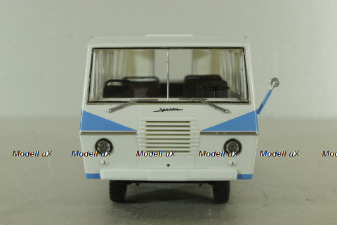 Уралец-66 белый/голубой, Наши Автобусы №67, Modimio 1:43