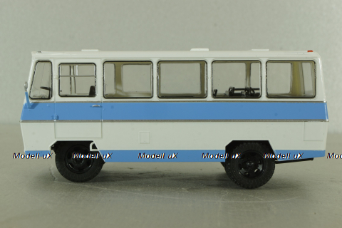 Уралец-66 белый/голубой, Наши Автобусы №67, Modimio 1:43