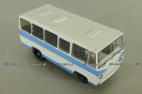 Уралец-66 белый/голубой, Наши Автобусы №67, Modimio 1:43