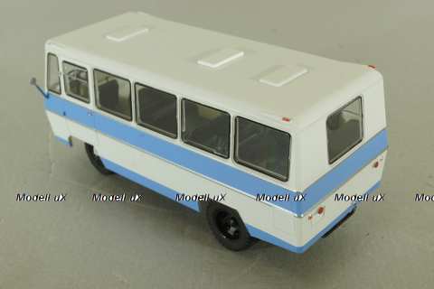 Уралец-66 белый/голубой, Наши Автобусы №67, Modimio 1:43