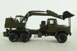Краз-260 ЭОВ-4422, Экскаватор, хаки, Н749, Наш Автопром 1:43