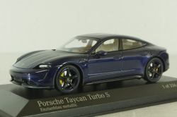 Porsche Taycan Turbo S, 2020, blue, 410068475, Minichamps 1:43 Уценка!