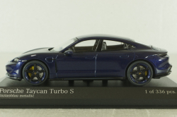 Porsche Taycan Turbo S, 2020, blue, 410068475, Minichamps 1:43 Уценка!