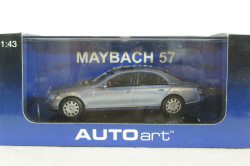 Maybach 57 SWB 2003 blue, 56151, Auto Art 1:43