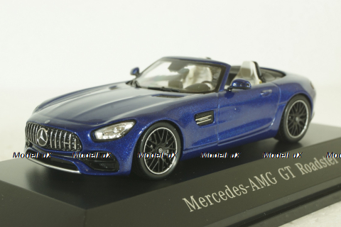 Mercedes AMG GT Roadster (R190) metallic-blue canopy removable, B66960407, Spark 1:43