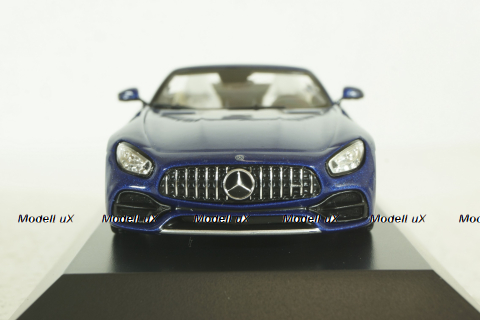 Mercedes AMG GT Roadster (R190) metallic-blue canopy removable, B66960407, Spark 1:43