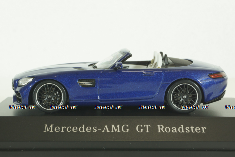 Mercedes AMG GT Roadster (R190) metallic-blue canopy removable, B66960407, Spark 1:43