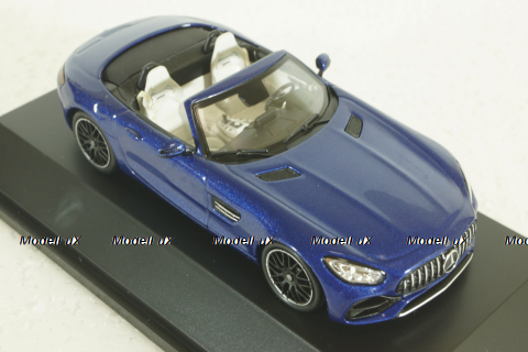 Mercedes AMG GT Roadster (R190) metallic-blue canopy removable, B66960407, Spark 1:43