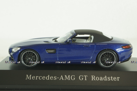 Mercedes AMG GT Roadster (R190) metallic-blue canopy removable, B66960407, Spark 1:43
