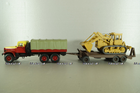 Прицеп ЧМЗАП-5208 , коричневый, Modellux 1:43