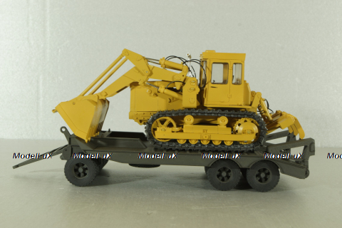 Прицеп ЧМЗАП-5208 , темно-серый, Modellux 1:43