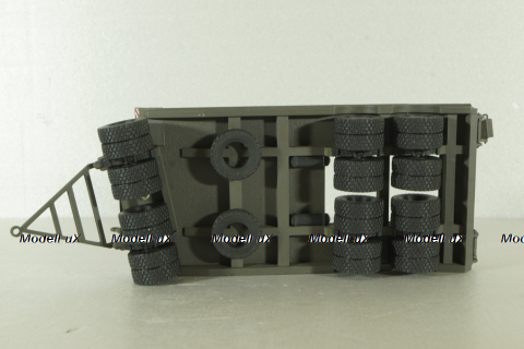 Прицеп ЧМЗАП-5208 , темно-серый, Modellux 1:43