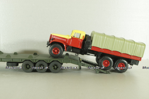 КВСЗ-5001.000 3-х осный п/прицеп-тяжеловоз, зеленый