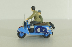 Т-200К «Тула» мотороллер с коляской, синий, с 2-мя фигурками, 1961, Артель "Universal" 1:43