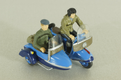Т-200К «Тула» мотороллер с коляской, синий, с 2-мя фигурками, 1961, Артель "Universal" 1:43