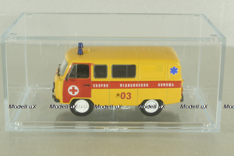 Уаз-452 медицинский, желтый, Конверсия 1:43