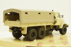 Краз-260 борт с тентом бежевый 1990, Н291, Наш Автопром 1:43