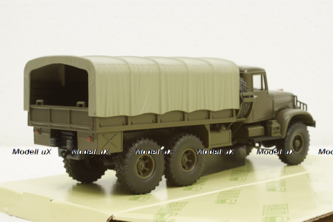 Краз-214Б борт с тентом хаки 1963, Н287, Наш Автопром 1:43