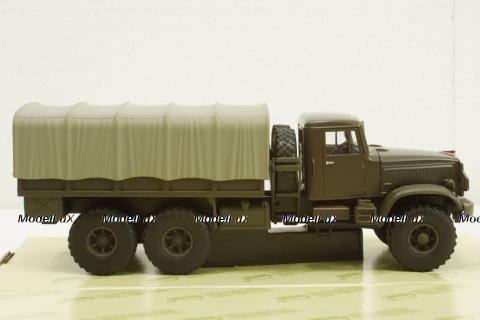 Краз-214Б борт с тентом хаки 1963, Н287, Наш Автопром 1:43