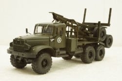 Краз-255Л лесовоз, хаки, Н726, Наш Автопром 1:43