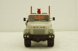 Краз-260Л лесовоз серый/красный, Н728, Наш Автопром 1:43