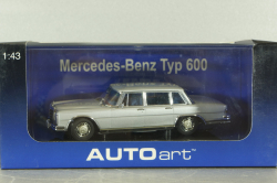 Mercedes 600 SWB (W100) 1963, silver 56191, AutoArt 1:43