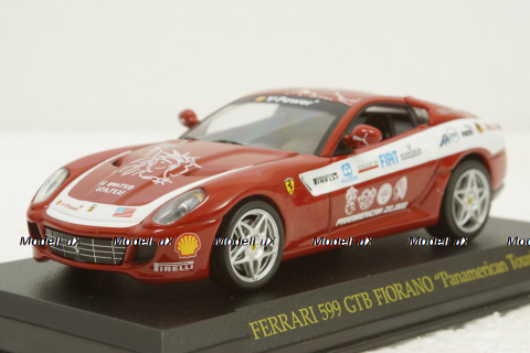 Ferrari 599 GTB Fiorano "Panamerican tour" red, Ferrari Collection №66, Eaglemoss 1:43 (без журналу)