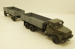 Краз-260 с прицепом, хаки, (НАП) Конверсии 1:43