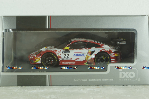 Porsche 911 GT3 R No.22, 24h Spa Bergmeister/Makowiecki/Olsen 2020, LEGT43041, IXO 1:43