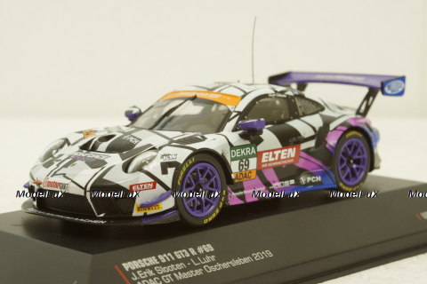Porsche 911 GT3 R #69 ADAC GT Masters 2019 Iron Force, LEGT43016, IXO 1:43