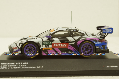 Porsche 911 GT3 R #69 ADAC GT Masters 2019 Iron Force, LEGT43016, IXO 1:43