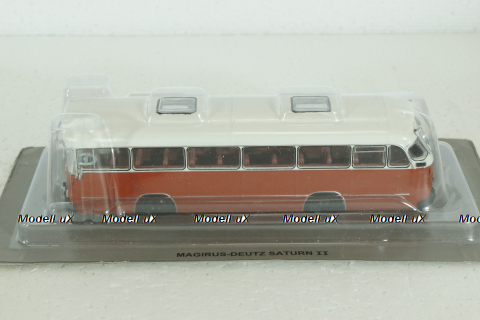 Magirus-Deutz Saturn II, red/white,  Kultovni Autobusy Minule Ery 1:72