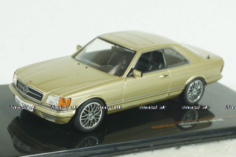 Mercedes 560 SEC Coupe (C126) 1981 golden, CLC537, IXO 1:43  