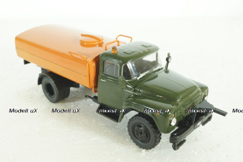 Зил-130 КО-002  Поливомоечная, Хаки/оранж,  Автомобиль на службе №80 1:43