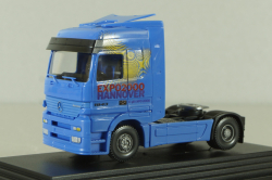 Mercedes Actros solo tractor EXPO 2000, blue 50801, Wiking 1:87