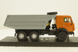 Камаз-5511, самосвал, оранжевый/серый, Конверсия 1:43
