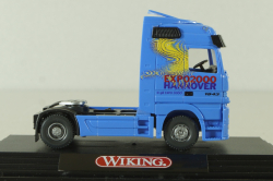 Mercedes Actros solo tractor EXPO 2000, blue 50801, Wiking 1:87