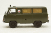 Уаз-452А Медицинский хаки, Автолегенды СССР и Соцстран №244 1:43
